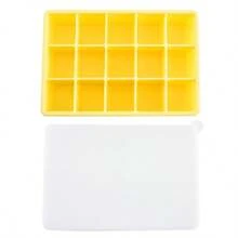 Silicone Ice Cube Mold Suitable For Food Use, Featuring 15 Or 24 Square Grids With A Lid For Easy Ice Release.Soft Silicone 15 Grids Ice Making Box - 1pc Low Temperature Resistant Easy To Clean Ice Cube Mold Tray,Silicone Ice Tray -Grids Hexagonal Ice Cube Mold For Perfectly Shaped Ice Cubes And Ice Balls