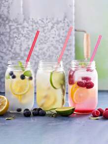 50/20/10PCS Plastic Heart Shaped Reusable Straws,Pink, Rose Red, Red ,For Ice Coffee, Juices, And Sodas, Perfect For Birthdays, Valentine's Day, Parties,Wedding Or Anniversaries, Accessories,School Supplies - Multicolor - View 6