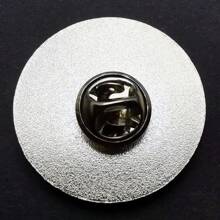 KARMA Cat Brooch   Song Lyrics Pin Metal Alloy Badge Accessory - Black - View 4