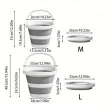 1pc Opvouwbare emmer, draagbare plastic emmer, ruimtebesparend opgevouwen ontwerp, draagbare buitenautovisemmer, grote wasmand, wasbak, voetenbad, multifunctionele opvouwbare emmer, opbergdoos voor thuis