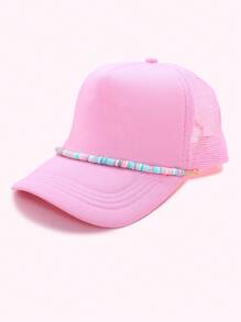 Tucker Hat Chain Baseball Hat Lant Decor Lant Stone Beads Acrilic Linked Hat Chain