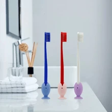 6pcs Silicone Fish-Shaped Toothbrush Covers, Anti-Dust Anti-Pollution Toothbrush Protectors, Portable Travel Toothbrush Cases, Also Can Be Used As Toothbrush Holders, Bathroom Useful Tools Back To School