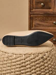 MonaNise Women's Pointed Toe Fashion Flats, Outdoor Walkable Purple, Champagne, Red, Yellow, Black, Versatile & Comfortable - Apricot - View 8