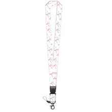 1pc Versatile & Multi-Pattern English ID Card Lanyard, 20.91 Inch (53.1 Cm) Simple & Fashionable Detachable Neck Strap For Teachers, Nurses, Daily Use, Office Supplies - White Flower, Pink Stay Arrow, Rainbow Flower Styles,School Supplies,Back To School