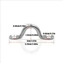 4pcs Handle 5mm Stainless Steel Wire Eye Strap Boat Marine Tie Down Hook Canopy Engines Accessories Stainless Steel