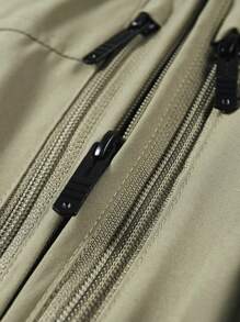 MM-7881 2024 neue einfarbige lässige Weste für Herren, Outdoor-Wanderjacke mit Mehrfachtaschen für Herren, schlichte leichte Herrenjacke
