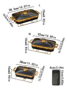 1 zestaw/3 zestawy talerzy ceramicznych, odpowiednie do domu/kuchni/jadalni, zastawy stołowej, naczyń do pieczenia, podgrzewacza do potraw, garnka do zupy, do chleba, indyka, sera, pizzy, na zewnątrz, na wesele, imprezę, prezent, urodziny, prezent na Święto Dziękczynienia, dożynki, obiad rodzinny - Wielokolorowe - Zobacz 9