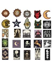50pcs Mysterious Universe Stickers For Luggage, Laptop, Notebook, Diary, DIY Guitar, Skateboard, Helmet, Water Bottle, Waterproof Decorative Art,School Supplies,Back To School