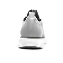 Comfortable And Fashion Lace-Up Brogue Trainers, Men Lightweight Knit Shoes, Walking Oxford Shoes, Gentle Men And Elegant Sneakers - Grey - View 6