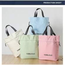 VINCAN Insulated Lunch Bag,Large Green,Pink,Blue,White Rectangular Knit Lunch Bag Tote For Carrying Food To Work And Outings, Hand Washable,Mother's Day Bulk Gifts,Mother's Day Gifts Women, Summer Outdoor Bags For Food, Picnic Camping Bags,Back To School