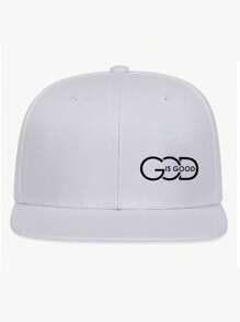 1 件男女通用“GOD”字母印花平檐帽、嘻哈帽、卡车司机帽、太阳帽，适合日常使用和户外活动 - 彩色 - 查看 5