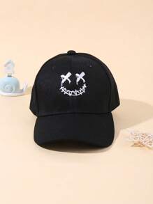 1 pieza Gorra de béisbol ajustable bordada para niños, sombrero casual con protección solar para exteriores adecuado para niños y niñas, primavera/otoño, viajes, playa