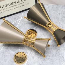 WINON 1 Peça Queimador de Incenso Escultura Bicolor Feita de Ferro, Modelo Novo de 2024 - MABKHARA