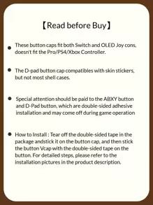 GeekShare 7入組可愛的青蛙和蠑螈設計d-pad、abxy按鈕套,與 Switch/oled 主機兼容 - 粉綠 - 查看 3