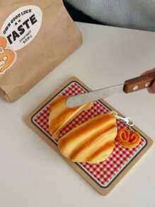 搞笑手机壳，丑陋手机壳，羊角面包耳机壳，兼容 Air Pods1/2、Air Pods Pro、Air Pods 3、Air Pods Pro（第二代）、Air Pods 4 - 牛角麵包耳機殼 - 查看 4