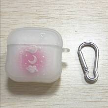 INS Planet Moon & Heart Design Shockproof Protective Case/Cover Suitable For Apple Bluetooth Earphones - Clear - View 5