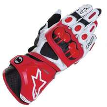 Alpinestars Guantes de motocicleta GP-PRO para hombres, de cuero genuino, para carreras de moto, resistentes al desgaste, para motocross, transpirables, con nudillos duros y compatibles con pantalla táctil - Multicolor - Ver 12