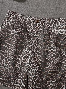 Men's Summer Casual Fashionable Leopard Print Shorts - Multicolor - View 3