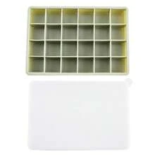 Silicone Ice Cube Mold Suitable For Food Use, Featuring 15 Or 24 Square Grids With A Lid For Easy Ice Release.Soft Silicone 15 Grids Ice Making Box - 1pc Low Temperature Resistant Easy To Clean Ice Cube Mold Tray,Silicone Ice Tray -Grids Hexagonal Ice Cube Mold For Perfectly Shaped Ice Cubes And Ice Balls