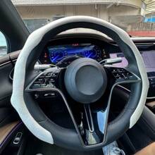 Napa Nappa Leather Steering Wheel Cover New Quick Turn Non-Slip Breathable Ultra-Thin Universal Grip Cover Suitable For Four Seasons Car Accessories - 紅色 - 查看 9