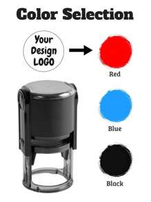 1/2 pezzi Timbro personalizzato con logo rotondo, timbri personalizzati autoinchiostranti, timbri in gomma rotonda personalizzabili, timbri aziendali personalizzabili, 2 dimensioni: S 42mm/1,65 pollici, M 52mm/2,05 pollici, 3 colori di inchiostro: rosso/blu/nero, forniture per piccole imprese, timbro, multifunzionale, regolabile, ornamentale, riutilizzabile, raffinato, adorabile, di alta qualità, moderno, colorato, carino, confortevole, elegante, personalizzato, unico, regali ideali per lui, regali ideali per lei, ragazzo, ragazza, papà, mamma, famiglia, amici, ufficio, sala da tè, scuola, casa, rinfrescamento della casa, macchine per goffratura personalizzate, atmosfera accogliente, rinfrescamento della casa in autunno, armonia domestica