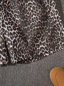 Men's Summer Casual Fashionable Leopard Print Shorts - Multicolor - View 4