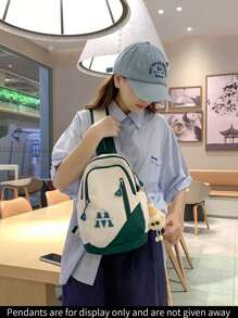 1pc, Stylish Leisure Student School Chest Bag Crossbody Bag, Lightweight Folding Crossbody Bag, Portable Fashion Multi-Functional Shoulder Bag, Suitable For Men And Women, Leisure Nylon Chest Bag, Multi-Level Storage Design, Suitable For Travel, Work And Cycling