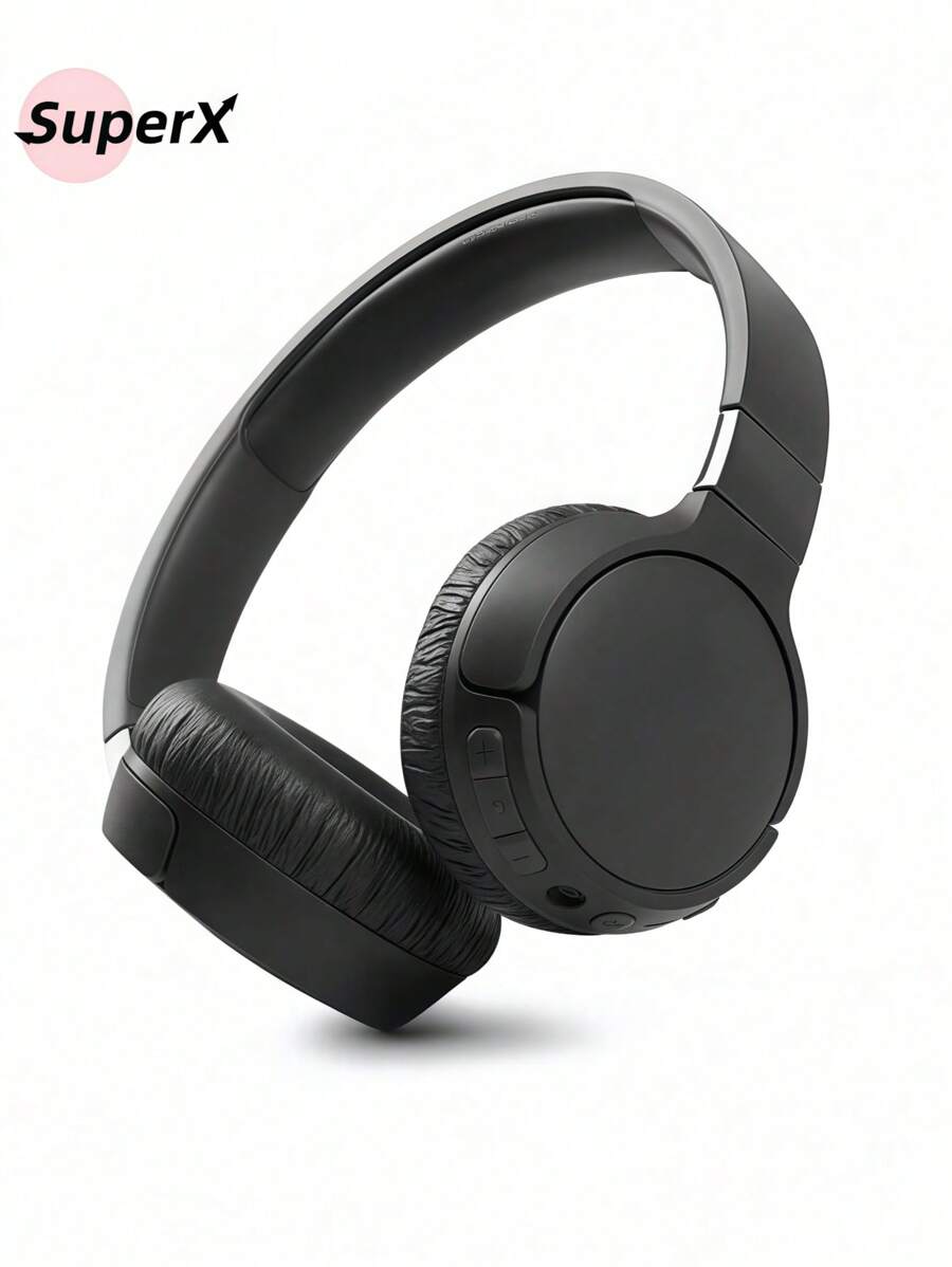 Tune T510bt  Wireless Bluetooth Stereo Headphones For Android IOS - 黑色 - 查看 1