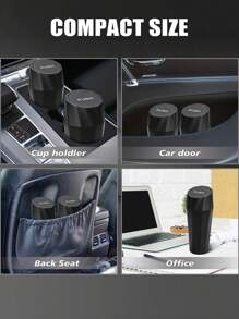 Bidone per rifiuti per auto con coperchio - Bidone per rifiuti per auto con 15 sacchetti per rifiuti - Bidone per rifiuti per auto mini a prova di perdite per auto piccole, SUV, camion - Conservazione e organizzazione per sedili anteriori e posteriori