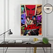 Framed Scott Pilgrim Vs. The World Movie Poster Canvas Print,  Vintage Wall Art For Living Room And Bedroom,  Es - - Framed(框架) - 查看 5