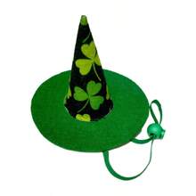 Pet Dog Saint Patrick's Day Costume Green Dog Top Hat And 1 Pc Pet Bow Tie Collars For Dogs Cats Puppy Kitten