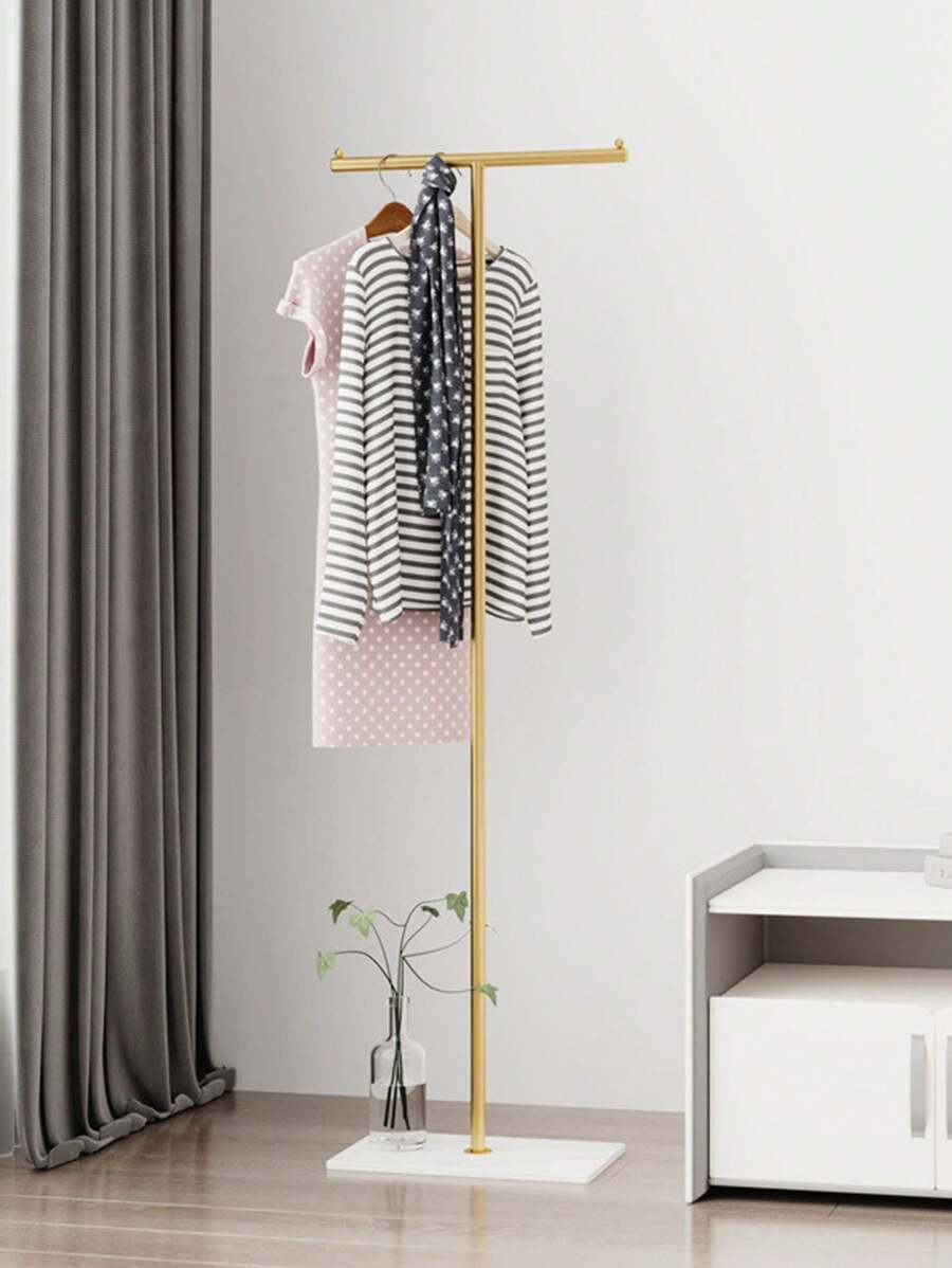 1pc Floor Standing Bedroom Clothes Hanger, Modern Minimalist Clothing Rack, Bedside Stand - Multicolor - View 1