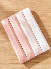 Set de 4 piezas de cinta adhesiva de doble cara con estampado de puntos, de gran capacidad, artículo de papelería esencial para manualidades, scrapbooking, fotos, útiles escolares y de oficina, sin residuos y secado rápido, de vuelta al colegio