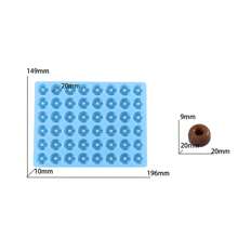 1 件/2 件/15 孔硅胶甜甜圈烘焙模具 DIY 巧克力软糖软糖饼干模具 - 咖啡棕 - 查看 12