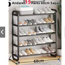 SHOE RACK 5 Tiers Multipurpose 10 Pairs Portable Shoe Organizer GALERIADDD New Good Quality From 2025 - BLACK - View 1