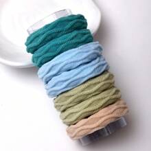 7 peças/Conjunto de Elásticos para Cabelo, Elásticos para Cabelo de Criança Elásticos, Pequenas Minibandas para Cabelo Suaves Porta-Rabos de Cabelo Acessórios para Cabelo, Multicoloridas
