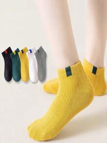 5 Pairs Kids/Children Summer Mid-Calf Socks For Boys & Girls - Multicolor - View 2