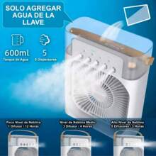 Mini Portable USB Air Conditioner: Night Light, Timer, Personal Cooling, Quiet, Ideal For Sleeping And Working. - 黑色 - 查看 2
