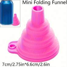 1/3 piezas Embudo plegable de silicona, filtro retráctil multifuncional portátil de mini cocina, material plástico con cribado para granos, pasta, arroz, arena, dispensador de líquidos, herramienta de filtrado, verano