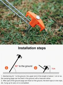 Naturehike Outdoor Camping Tent Pegs, Ground Stakes, Wind Ropes - Multicolor - View 8