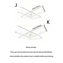 1set Sturdy Acrylic Book Rack, Minimalist Modern Style Multi-Color Book Organizer Shelf, Suitable For Home Bedroom Library School
