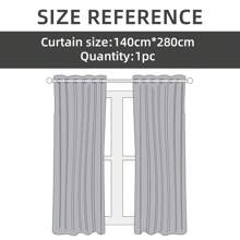 Farfallarossa Zasłona zaciemniająca z przelotkami (1 panel), rozmiar 140*280 cm, odpowiednia do sypialni i salonu, zwiększa prywatność i komfort, nowoczesny minimalistyczny styl, łatwo dopasowuje się do różnych dekoracji wnętrz.