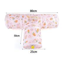 1pc Foldable Cat Tunnel Carrot Flower Fruit Printed Durable Cat Pass Play Tunnel Cat Toy For Cat Dog Interactive Play Tent Rabbits Guinea Pigs Indoor/Outdoor Pet Playhouse Puzzle Exercising Hiding Training Supply - Multicolor - View 9