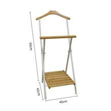 Estante Plegable For Tender Clothes, Estante De Secado Plegable For Ropa Para Interiores Y Exteriores, Toallero Independente Extra Largee - 黑色 - 查看 6