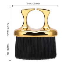 1 件装 环颈除尘梳 理发师去除松散头发刷 剪发刷 软毛清洁刷 美发工具 - 彩色 - 查看 10