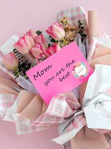 500pcs Mother's Day Stickers, Floral Thank You Mom Labels, Adhesive Labels For Mom's Birthday Cards And Envelopes Packaging, Appreciation Stickers