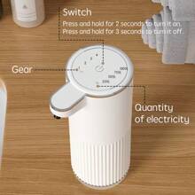 New Automatic Soap Dispenser, Cross-Border Hand Wash Liquid, Wall-Mounted Electric Touchless Foam Hand Wash Machine For Children, P11 Series Elegant Bottle Design, 360ml Capacity, 0.3/0.8/1.5/2.0s Adjustable Foam/Liquid Duration, 0.25s Response Time Back To School