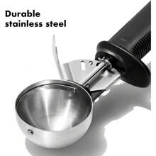 OXO Good Grips - Cuchara de helado clásica, Negro - Curvo - Ver 5