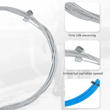 Mountain Bike Cable Set, Brake Cable, Derailleur Cable, Cable Housing, End Caps - Front & Rear - Multicolor - View 4