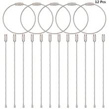 6/12/20pcs Stainless Steel Key Rings, Suitable For Luggage Tag, Key Holder, Key Chain, Kitchen Tools, Screw Jewelry Making, 4 Colors - One Size - View 12